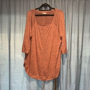 Maurices Burnt Orange Tunic Top
